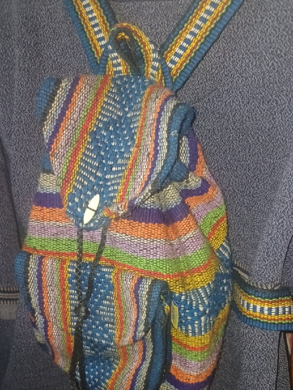 Pinzon Multicolor Hippie Mini Backpack